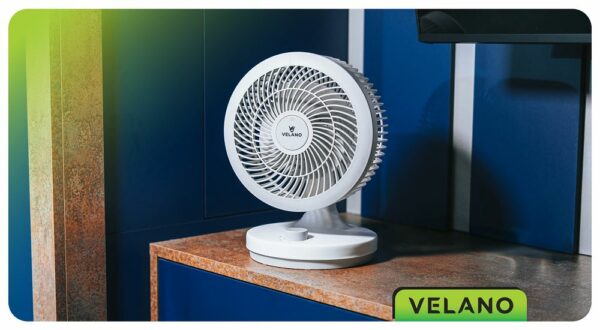 Stolni ventilator, bijeli | Velano - Image 15