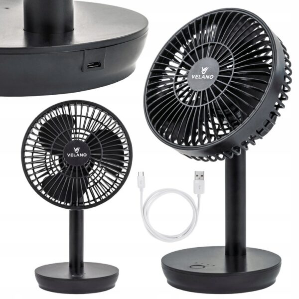Stolni ventilator VELWEBS0009, crni | Velano