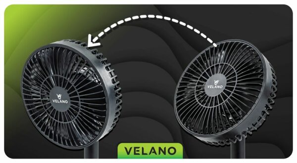 Stolni ventilator VELWEBS0009, crni | Velano - Image 15