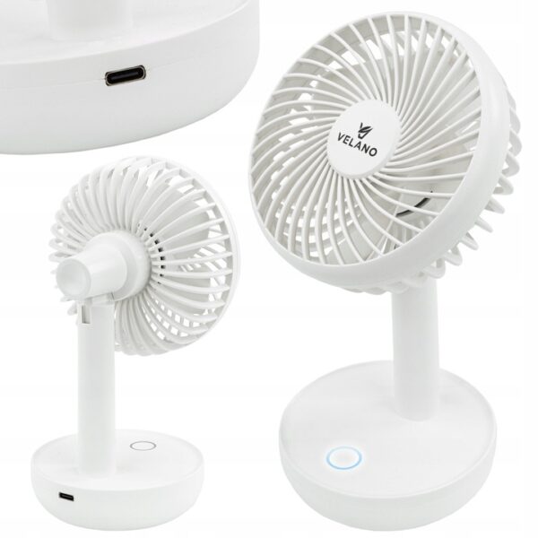 Stolni ventilator VELWEBS0012, bijeli | Velano