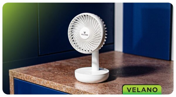 Stolni ventilator VELWEBS0012, bijeli | Velano - Image 16