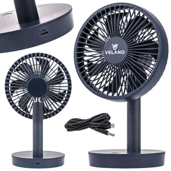 Stolni ventilator VELWEBS0018, crni | Velano