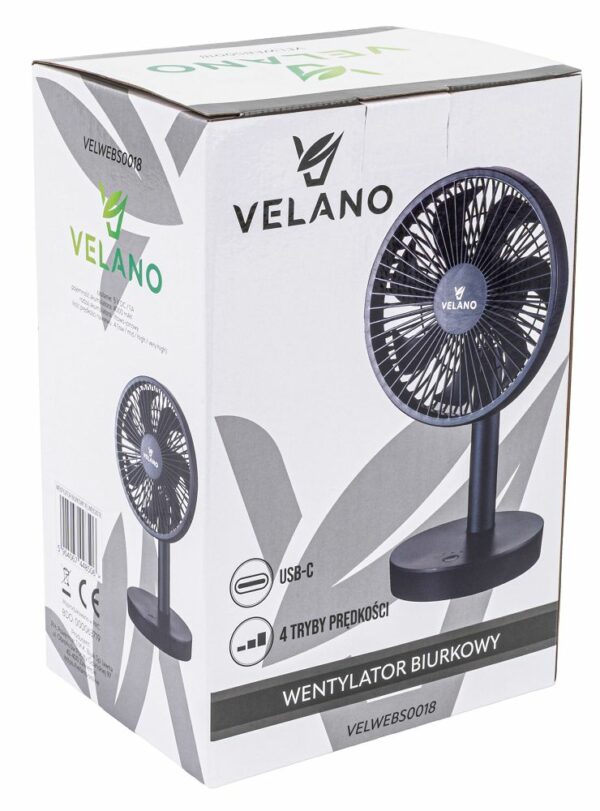 Stolni ventilator VELWEBS0018, crni | Velano - Image 11