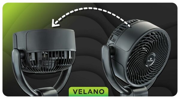 Podni ventilator VELWEP0014, 50W, crni | Velano - Image 10