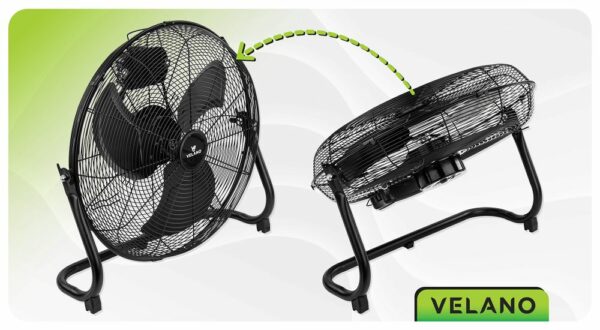 Podni ventilator VELWEP0015, 125W, crni | Velano - Image 10