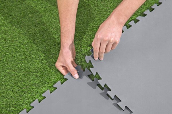 Pjenasta obloga za bazen, 9 kom, 78x78 cm, siva | Bestway - Image 4