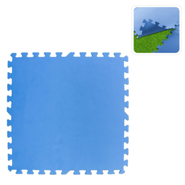 Pjenasta prostirka za bazen, 55x55x4cm | plava pruža izvrsnu zaštitu dna bazena i povećava udobnost pri hodanju oko njega.