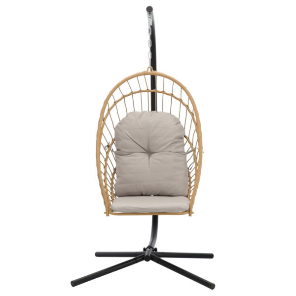 Viseća vrtna stolica Eris, siva + jastuk | Garden Line - Image 3