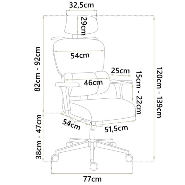 Uredska stolica Talin, crna | Sofotel - Image 4