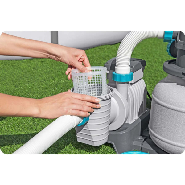 Homokszűrő medenceszűrő, 6056 l/h + multifunkcionális tabletták | Bestway - Image 9