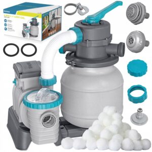 Pješčana filtracija za bazen, 6056 l/h + filter kuglice | Bestway