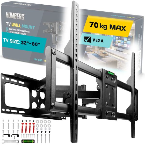 Nosač za TV 32-80″, 70 kg | Humberg