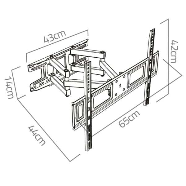 Nosač za TV 32-70″, 45 kg | Humberg - Image 2