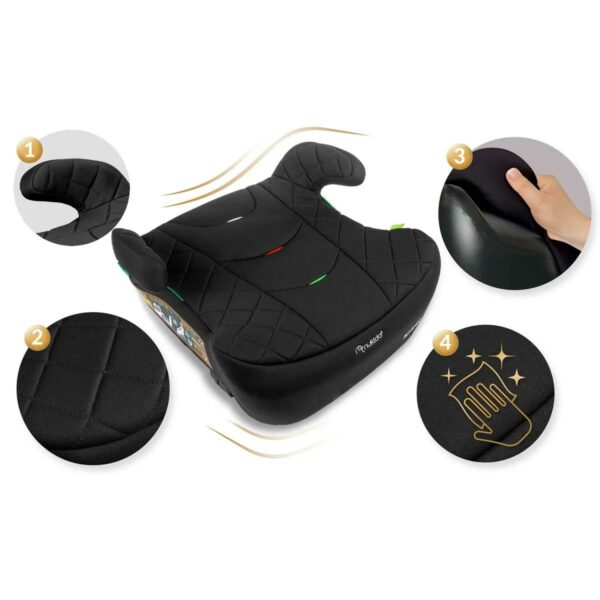Autosjedalica Louis, ISOFIX, 22-36 kg, crna | Nukido - Image 7