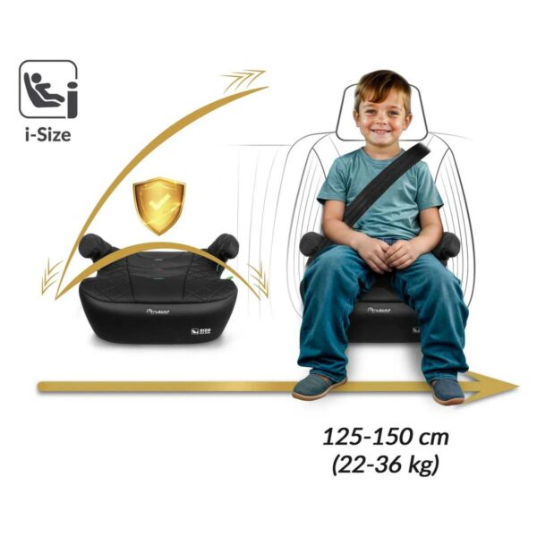 Autosjedalica Louis, ISOFIX, 22-36 kg, crna | Nukido - Image 8