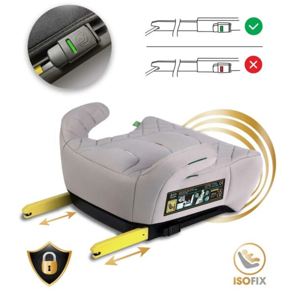 Autosjedalica Louis, ISOFIX, 22-36 kg, siva | Nukido - Image 5