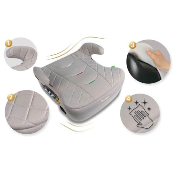 Autosjedalica Louis, ISOFIX, 22-36 kg, siva | Nukido - Image 6