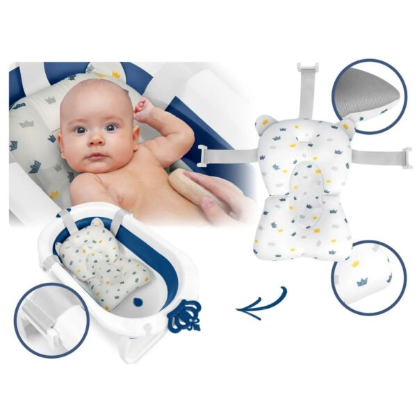 Sklopiva dječja kada za kupanje RK-286, bijelo-plava | Ricokids - Image 5