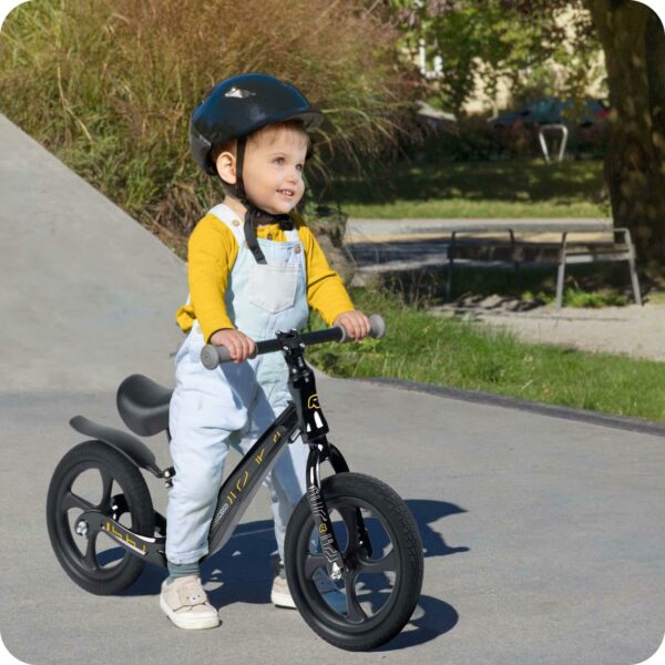 Dječji balans bicikl FUNNU, crni | Ricokids - Image 9