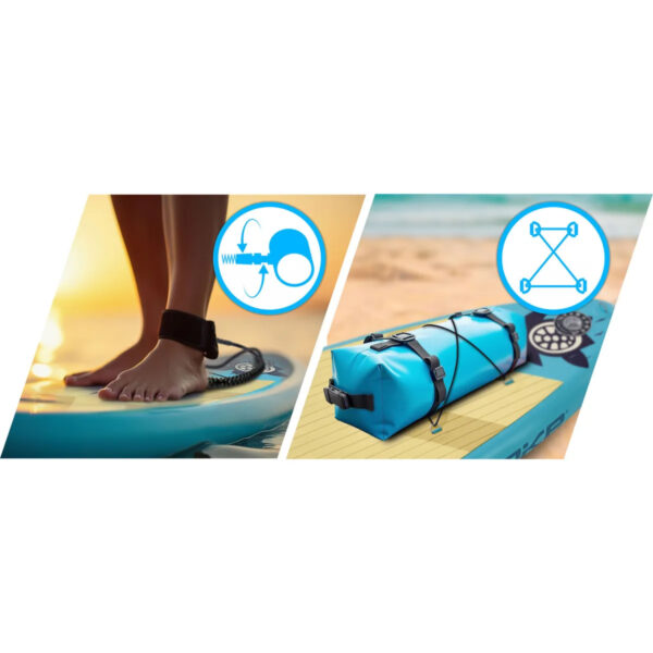 Daska za veslanje SUP AquaSurf s priborom, plava | Soke - Image 10