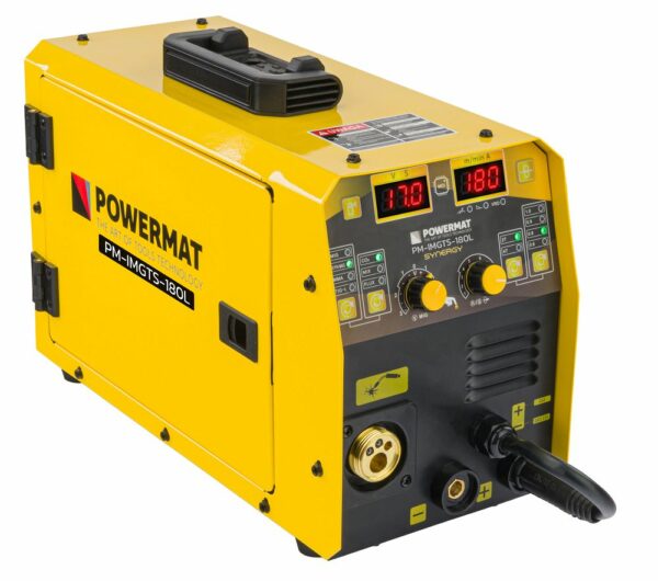 Inverterski aparat za zavarivanje MIG-MAG/FLUX/MMA/TIG-LIFT | PM-IMGTS-180L je praktični inverterski aparat za zavarivanje za različite vrste zavarivanja u radionici.
