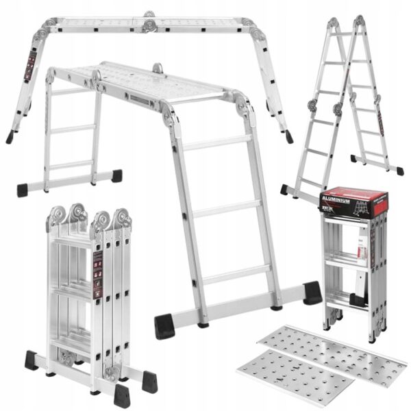 Sklopive glinene ljestve s platformom, 4x3, 346 cm | KD4070