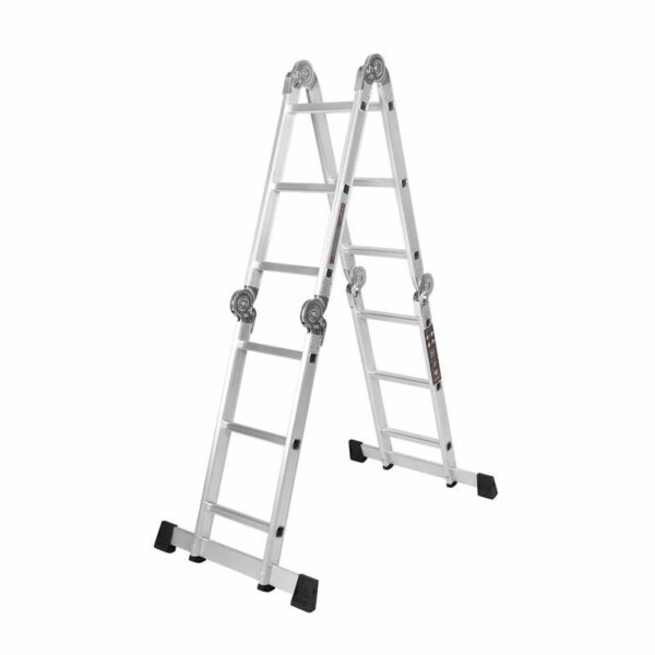 Sklopive glinene ljestve s platformom, 4x3, 346 cm | KD4070 - Image 2