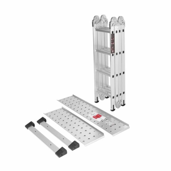 Sklopive glinene ljestve s platformom, 4×4, 460 cm | KD4071 - Image 12