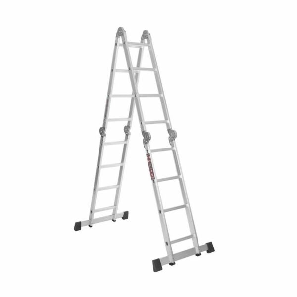 Sklopive glinene ljestve s platformom, 4×4, 460 cm | KD4071 - Image 2