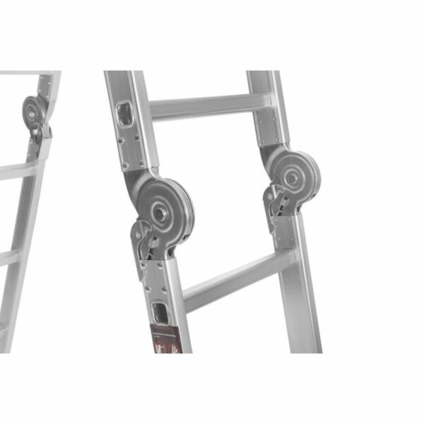 Sklopive glinene ljestve s platformom, 4×4, 460 cm | KD4071 - Image 6