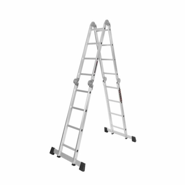 Sklopive glinene ljestve s platformom, 4×4, 460 cm | KD4071 - Image 3