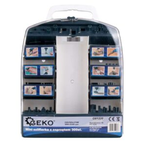 Kutija za mini brusilicu, 300 dijelova | GEKO