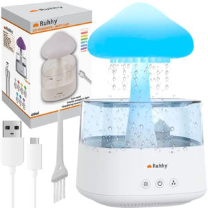 Ovlaživač zraka 24378, LED, bijeli | Ruhhy
