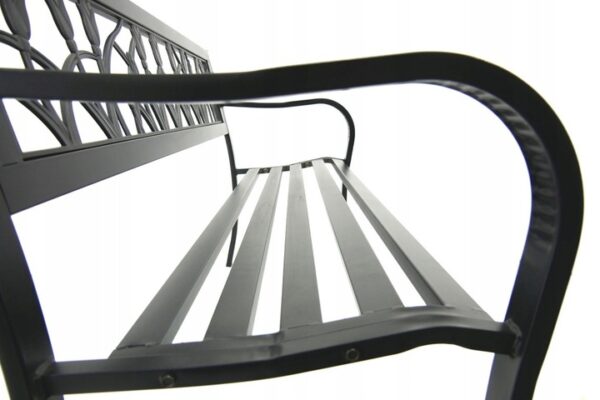 Vrtna klupa, 125x53x77cm, tulipani | Garden Line - Image 4