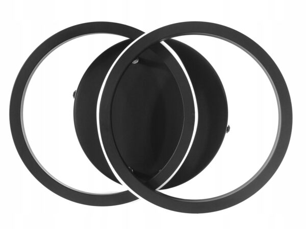 Stropna svjetiljka, okrugla, crna, 18W | neutralno bijela - Image 2