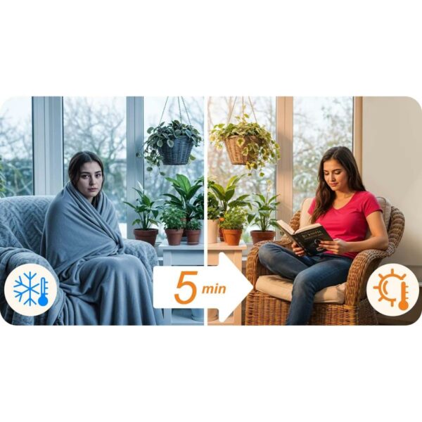 Infracrveni grijač BD-983, 720W, WiFi | Berdsen - Image 16
