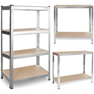 Metalni regal za pohranu, 180x90x40cm, 600kg | Plonos