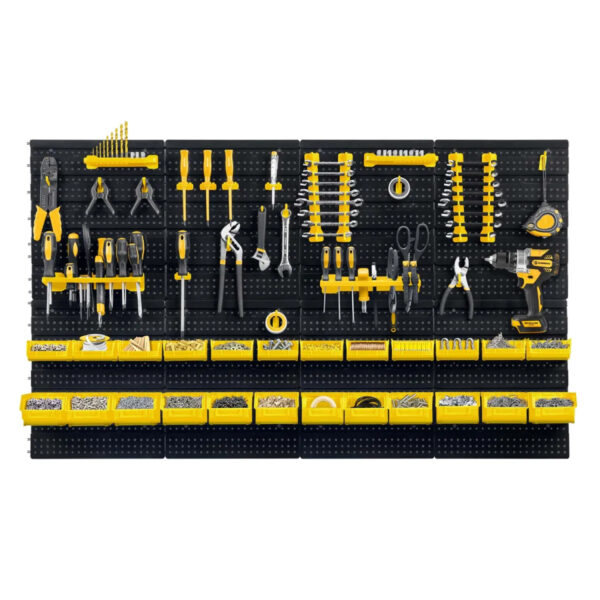 Zid za alat u radionici HM-580, 128x76cm, žuti | Humberg - Image 2