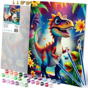 Boja po brojevima, 40x50cm, dinosaur | Massido