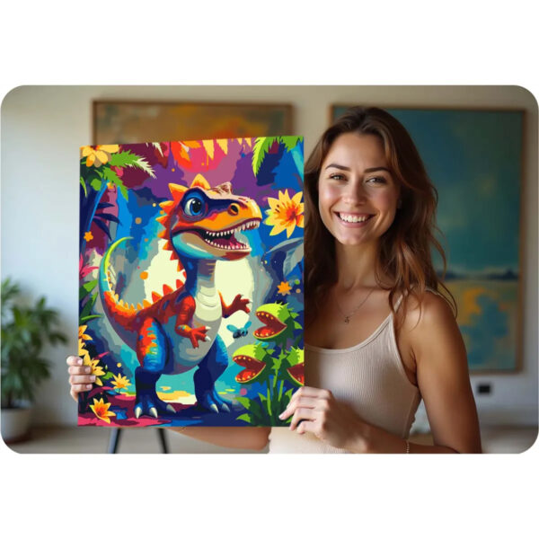 Boja po brojevima, 40x50cm, dinosaur | Massido - Image 12