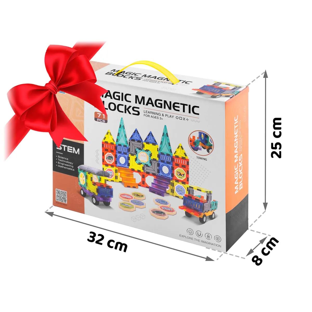 Magnetski set za gradnju RK-782, 71 komad | Ricokids - Image 2