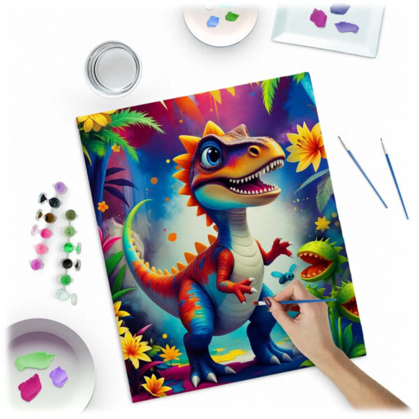 Boja po brojevima, 40x50cm, dinosaur | Massido - Image 3