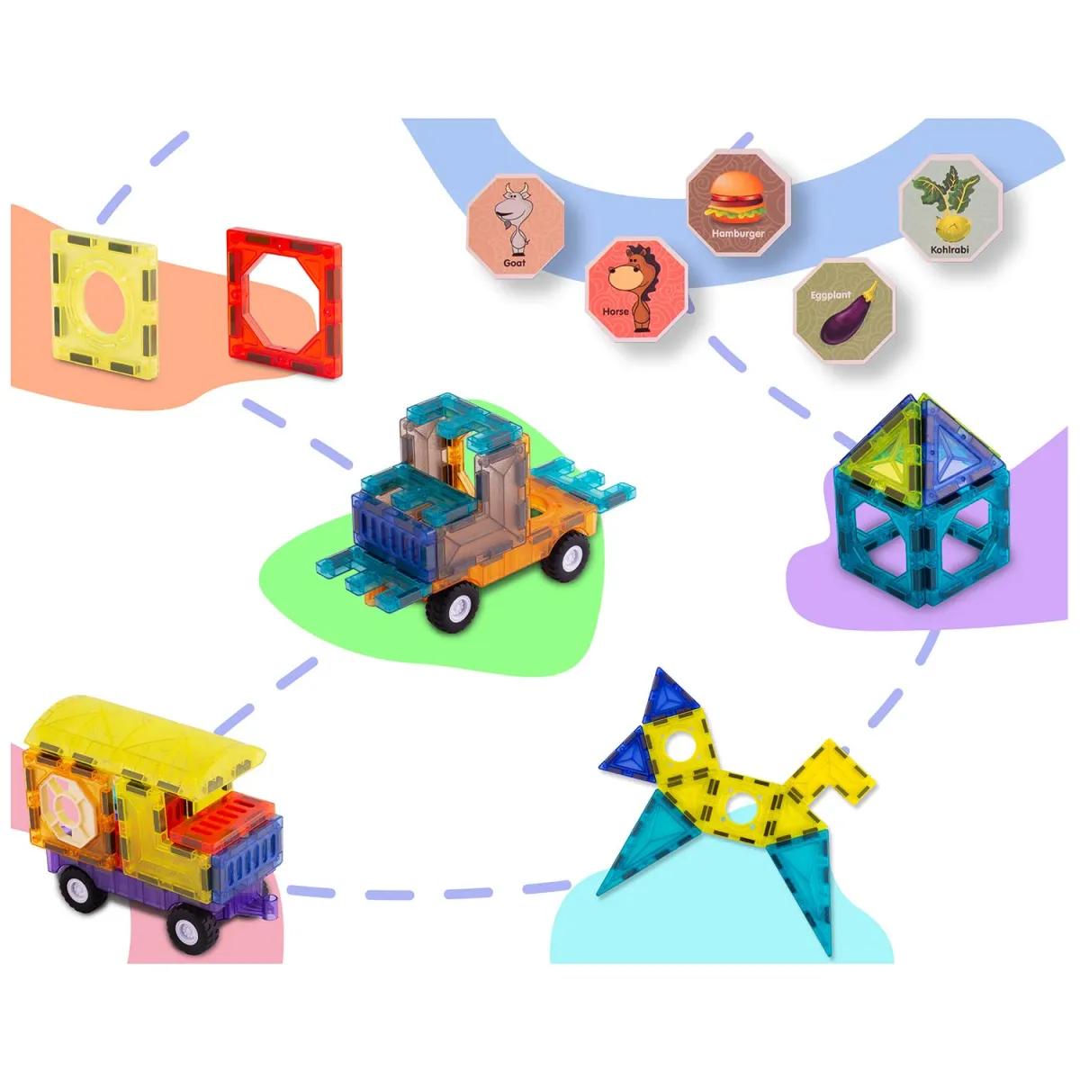 Magnetski set za gradnju RK-782, 71 komad | Ricokids - Image 5