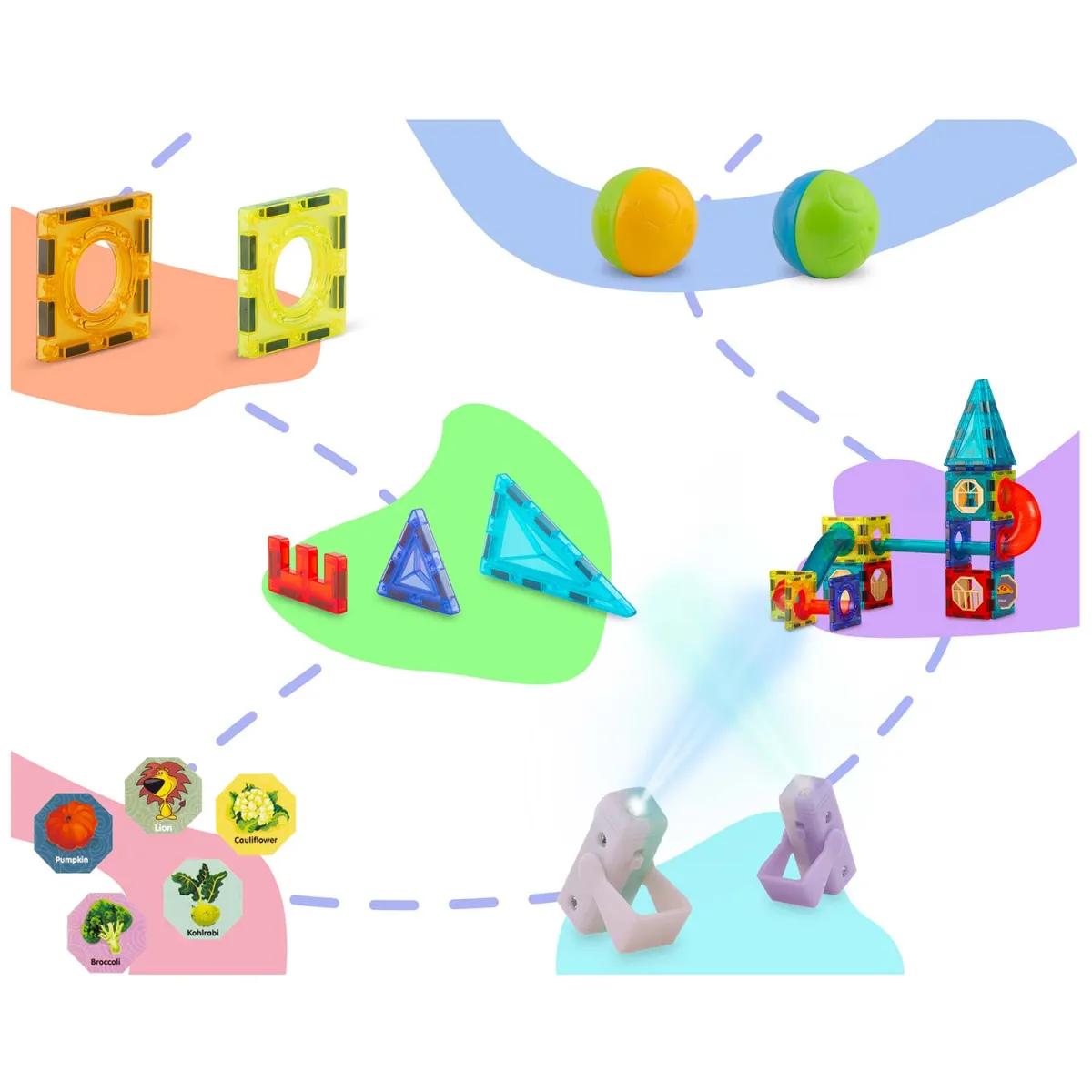 Magnetski set za gradnju RK-782, 150 komada | Ricokids - Image 6