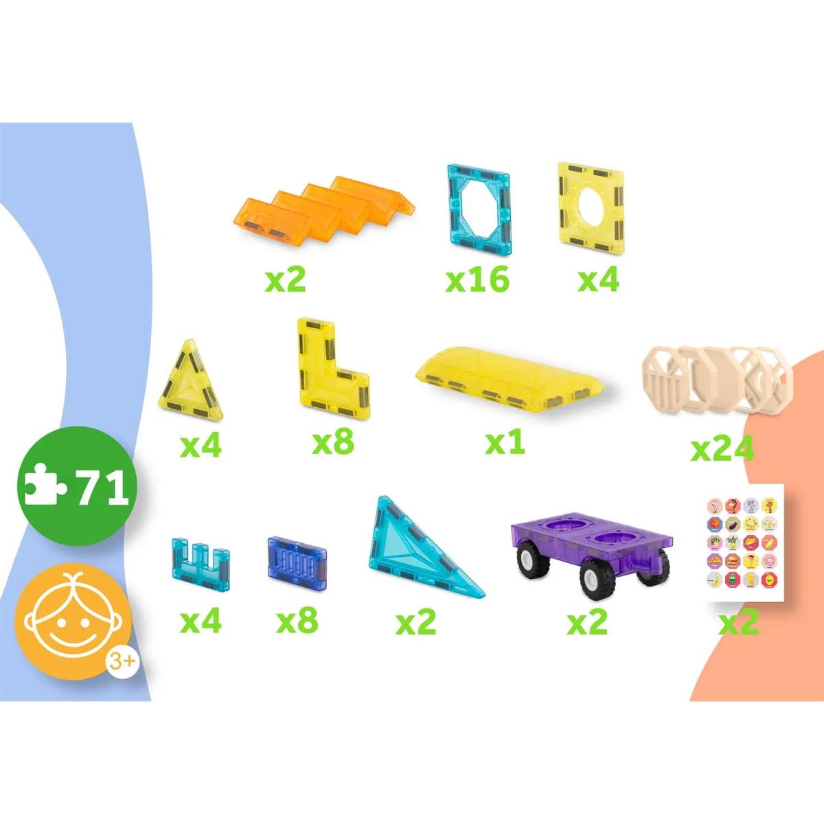 Magnetski set za gradnju RK-782, 71 komad | Ricokids - Image 7