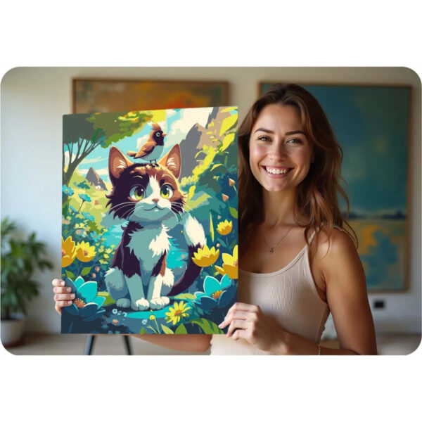 Boja po brojevima, 40x50cm, mačić | Massido - Image 12