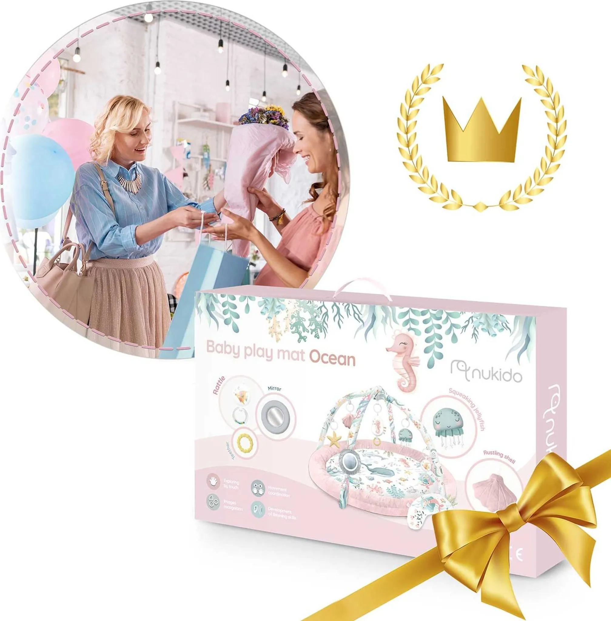 Interaktivna podloga za učenje, ocean, ružičasta | Nukido - Image 10