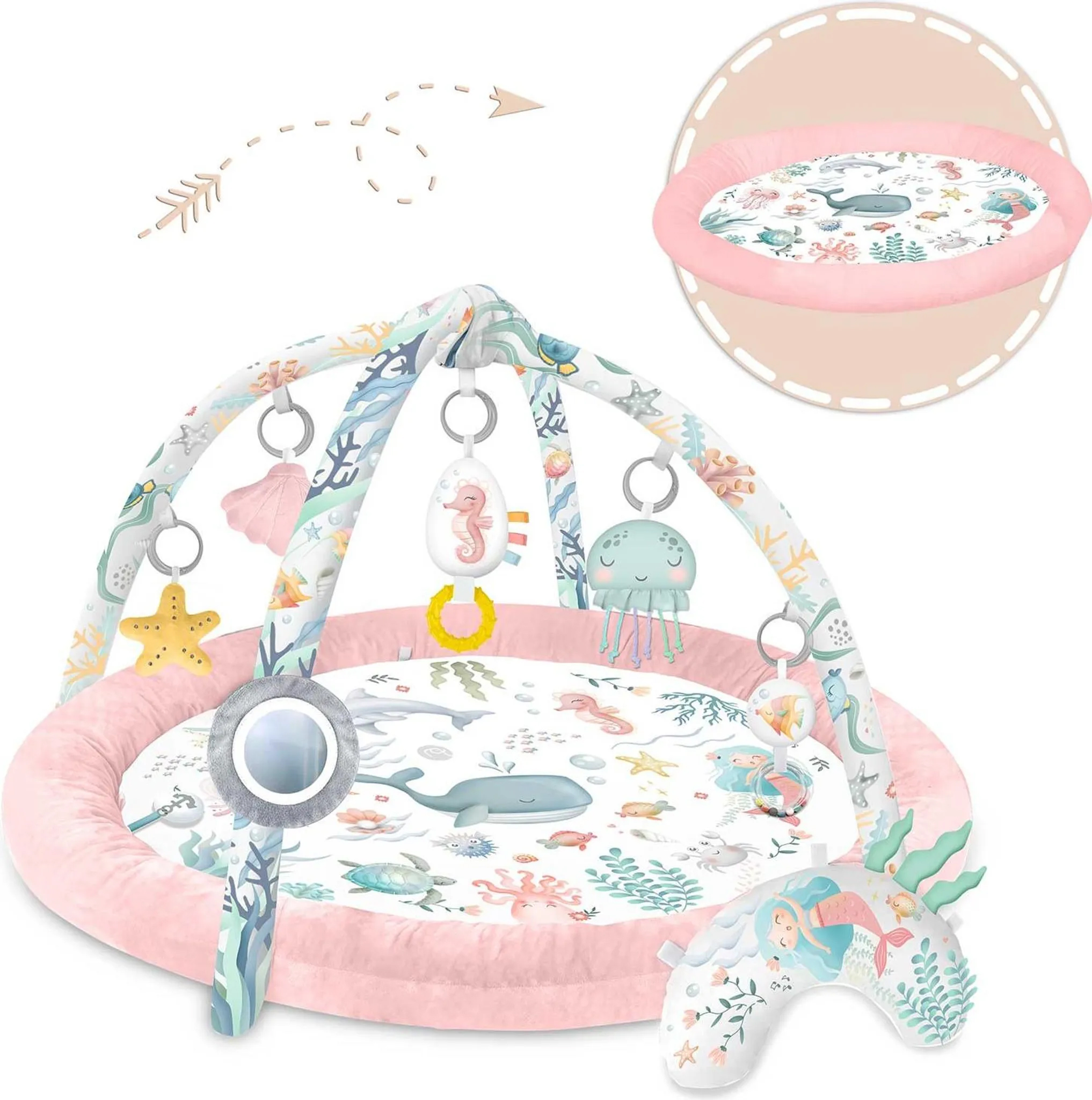 Interaktivna podloga za učenje, ocean, ružičasta | Nukido - Image 6