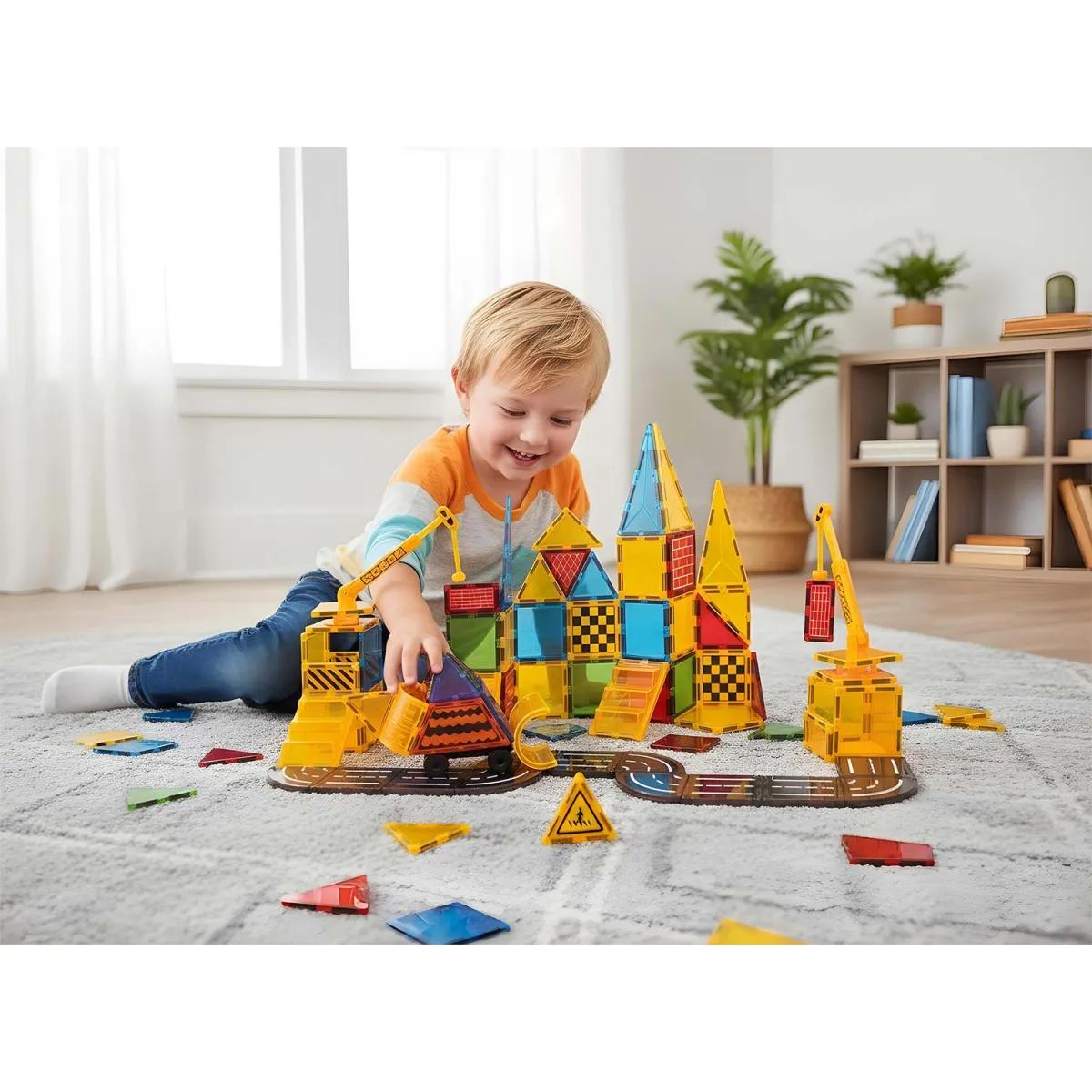 Magnetski set za gradnju RK-780, 90 dijelova, konstrukcija | Ricokids - Image 11