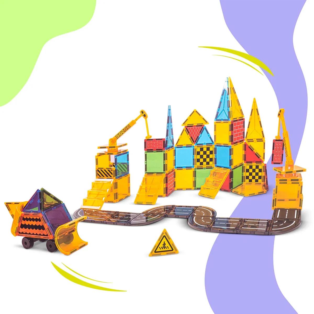 Magnetski set za gradnju RK-780, 90 dijelova, konstrukcija | Ricokids - Image 5